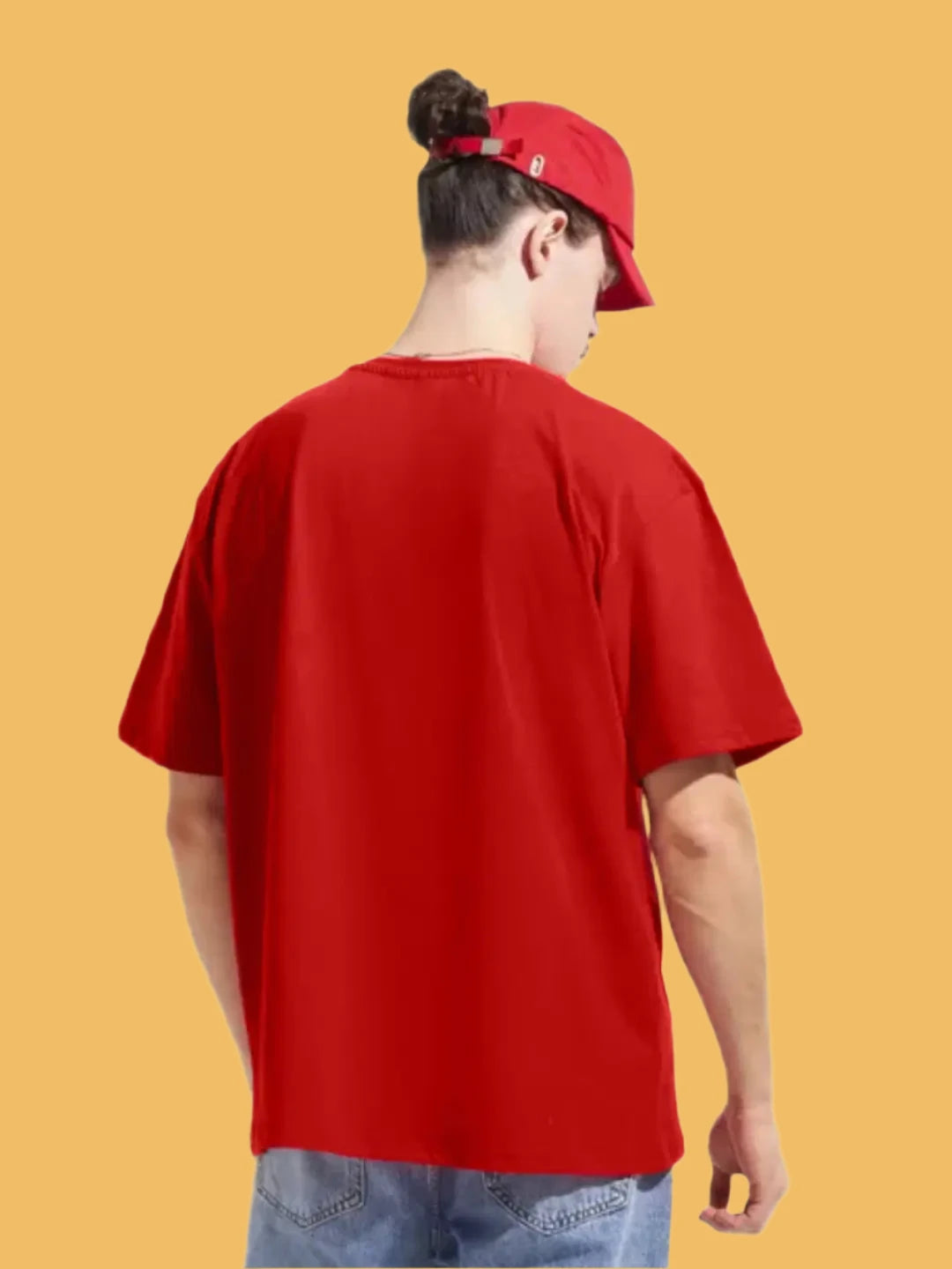 Red Graffiti Oversized T-Shirt – Unisex Streetwear Style | MAXTEE